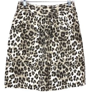 Banana Republic Cheetah Animal Print Skirt EUC